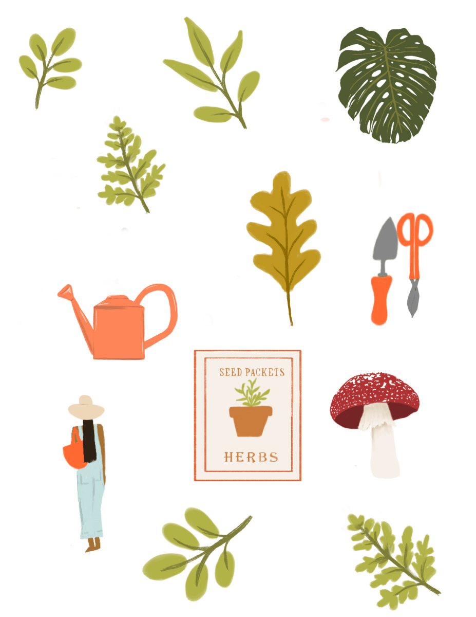 Botanical Garden Sticker set - Plant and Clay Nook